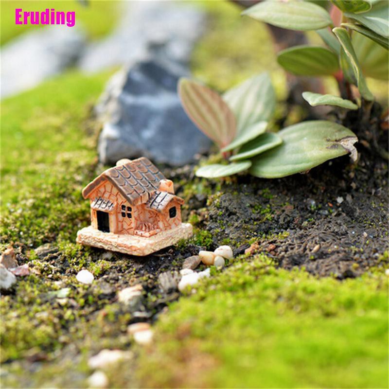 Bộ 3 Mô Hình Ngôi Nhà Nhỏ Xinh Trang Trí Sân Vườn