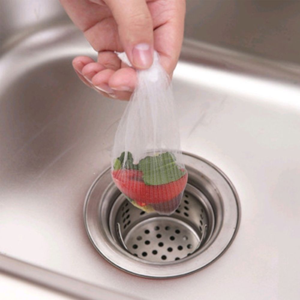 Túi lọc rác bồn rửa chén, có chun ở miệng giúp dễ dàng sử dụng, có thể chặn rác nhà tắm