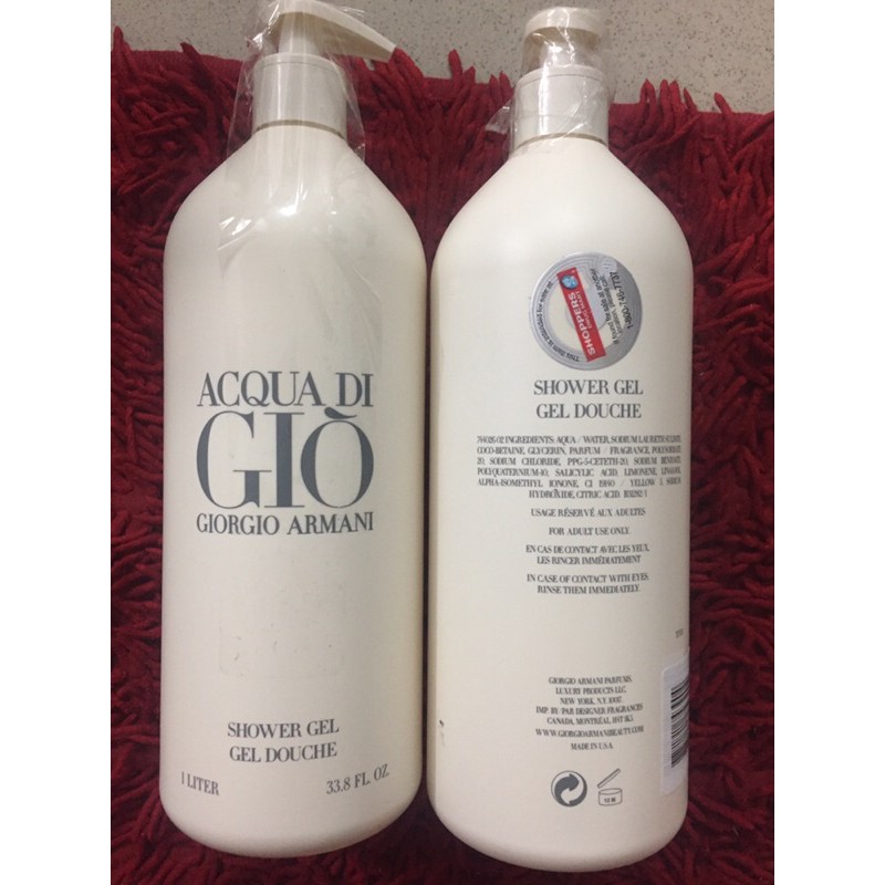 [Mã COSDAY -50K đơn 150K] Sữa Tắm nước hoa GIORGIO ARMANI ACQUA DI GIÒ 1 lít