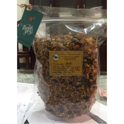 Đồ ăn vặt granola Lê Nguyệt Nuts 250g, Mix nuts tẩm mật ong,ngũ cốc giảm cân, dành cho người bận rộn | BigBuy360 - bigbuy360.vn