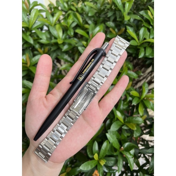 Dây Đeo Đồng Hồ Bằng Thép Không Gỉ 20mm size 20 Chỉ vàng- Mã 009