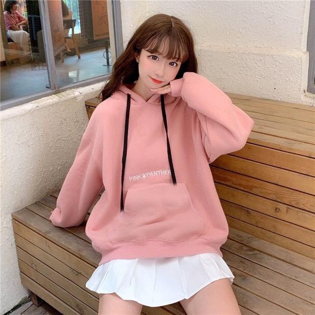 HOODIE_ ÁO KHOÁC NỈ BÁO HỒNG CUTE LẠC LỐI