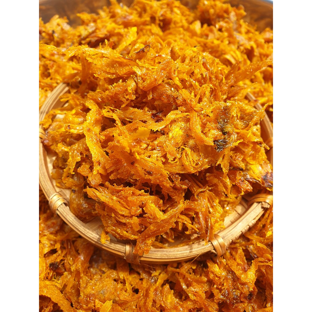 Khô Mực Xé Sợi Tẩm Vị Bình Định - Lon 300gr | BigBuy360 - bigbuy360.vn