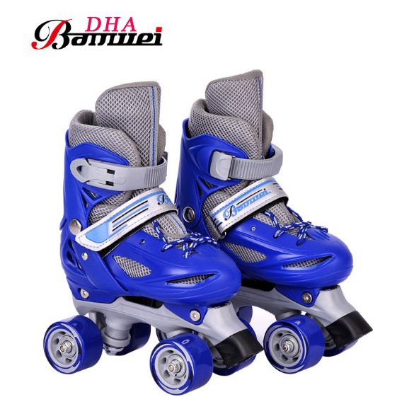 Giày Patin Hai Hàng Bánh XANH