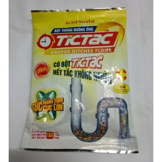 Bột thông đường ống nước thải Lavabo, bồn rửa bát, ga thoát nước TicTac