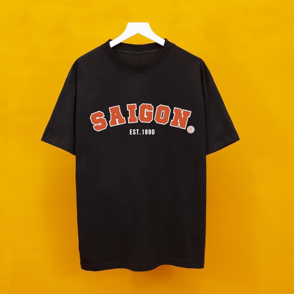 Áo Thun unisex SAI GON 1990 , áo phông form rộng chất cotton phong cách Hàn Quốc