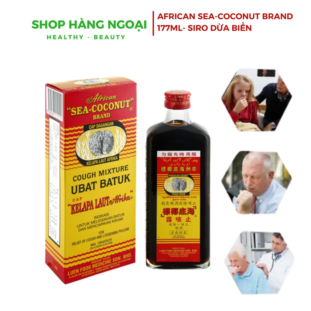 African Sea-Coconut Brand- nước dừa biển 177ml