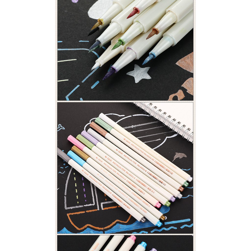 Bút Sta Metallic ngòi Brush 1~2 mm, 1mm