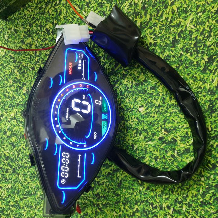 Đồng Hồ LED đổi được 7 màu 2020 Plus mẫu mới nhất gắn xe Wave Anpha, Wave RS, Wave S100