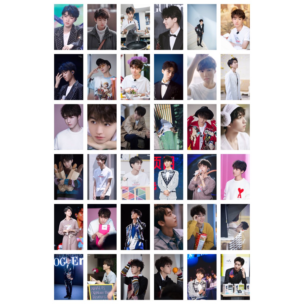 Lomo card 180 ảnh thành viên TFBOYS - Vương Tuấn Khải - Karry Wang