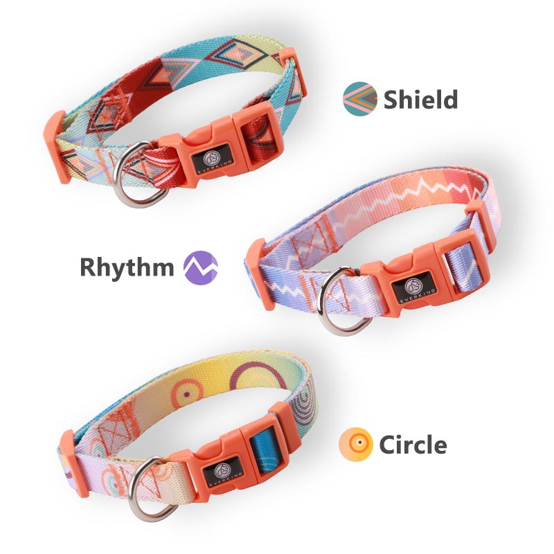 HamshMoc Vòng cổ 1 bằng nylon in hoa có thể điều chỉnh dành cho thú cưng