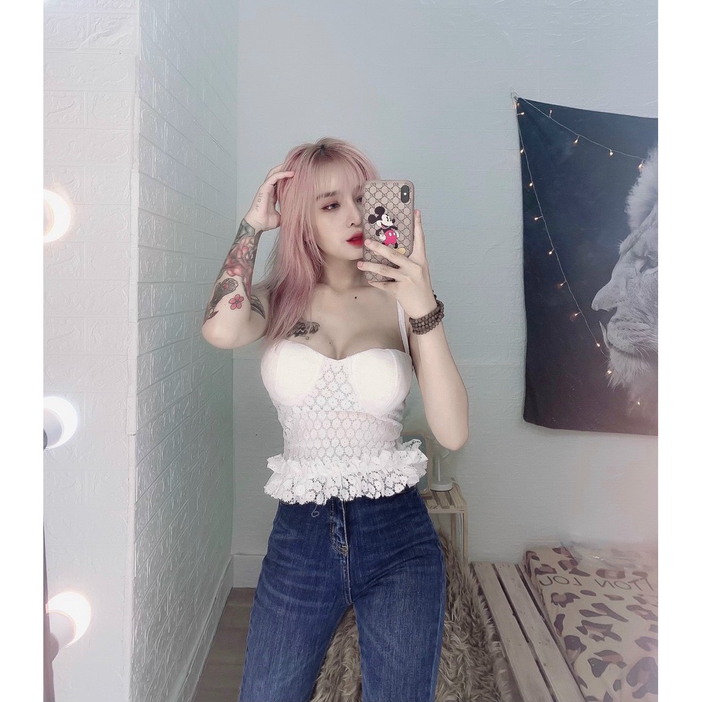 áo ren 2 dây đan lưng siêu sexy siêu cool