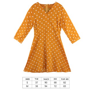 (SẴN S) Váy vàng chấm bi [ODER]