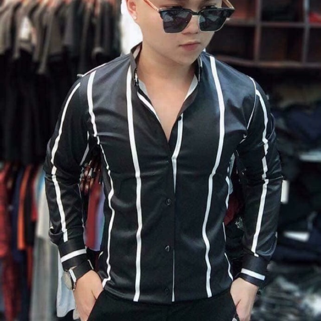 [rẻ vô địch] Áo somi nam lụa. Không nhăn. Có hình thật