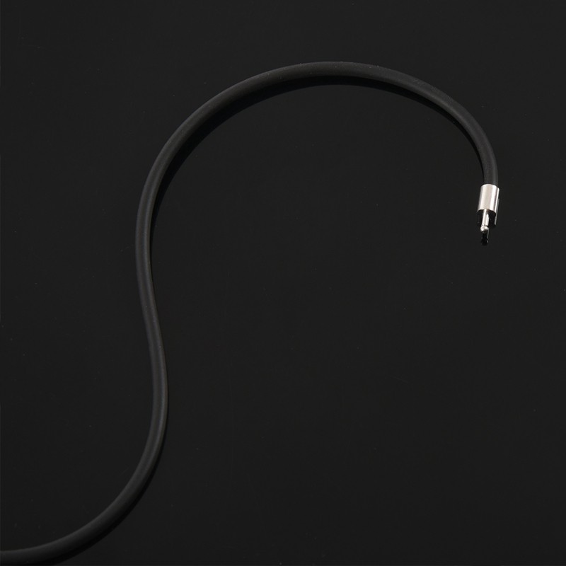 Vòng cổ cao su màu đen 3m có chốt inox 16 inch