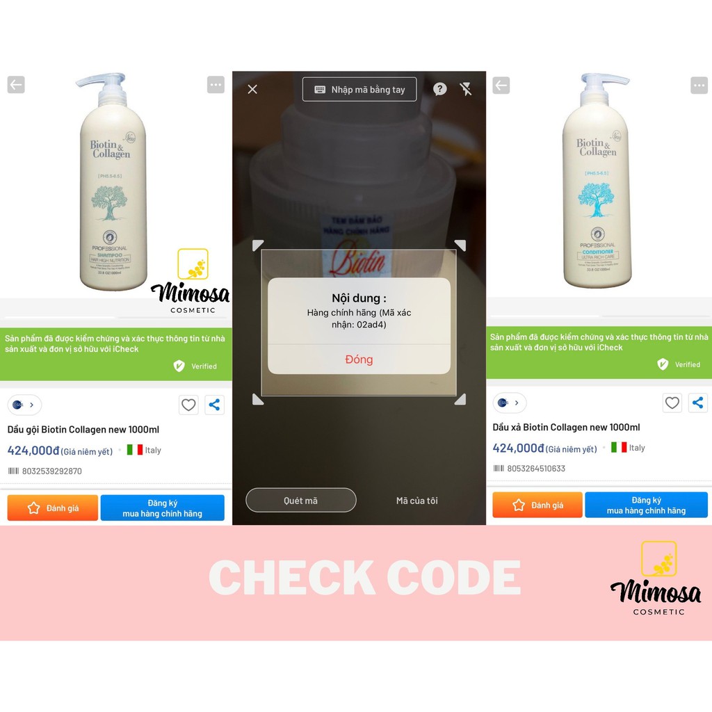 🌺 FreeShip 🌺Cặp Dầu Gội Xả Biotin Collagen Trắng | Giảm Rụng Tóc,Phục Hồi Tóc Khô Xơ, Hư Tổn 🌺Hàng Chính Hãng🌺 | BigBuy360 - bigbuy360.vn