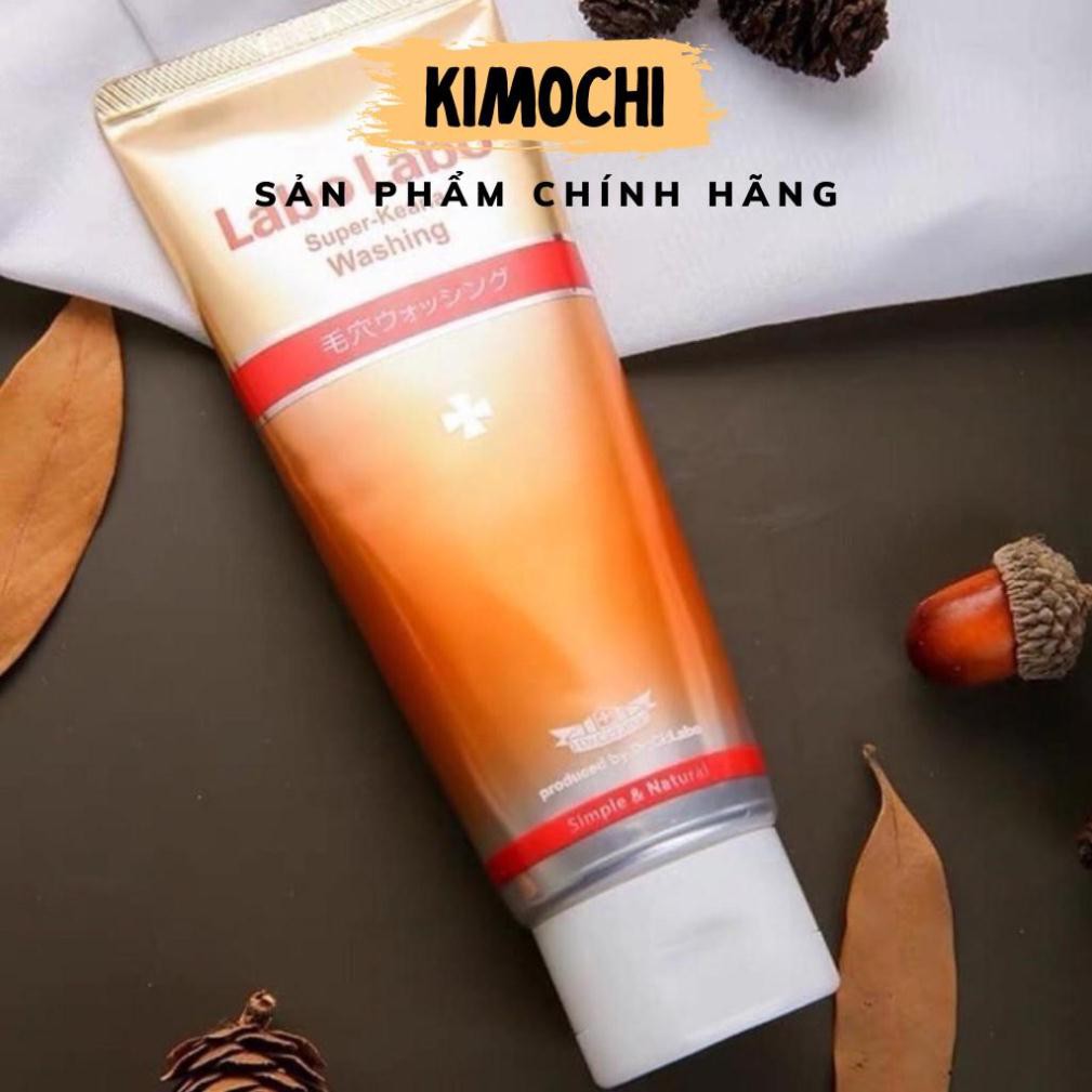 SỮA  RỬA MẶT ♥𝑭𝑹𝑬𝑬𝑺𝑯𝑰𝑷♥ SỮA RỬA MẶT THU NHỎ LỖ CHÂN LÔNG Labo Labo Super Keana Washing 120g Nhật Bản