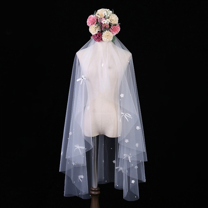 Mạng Che Mặt Phối Ren Đính Kim Sa Lấp Lánh Kèm Lược Cài Tóc Cho Đám Cưới