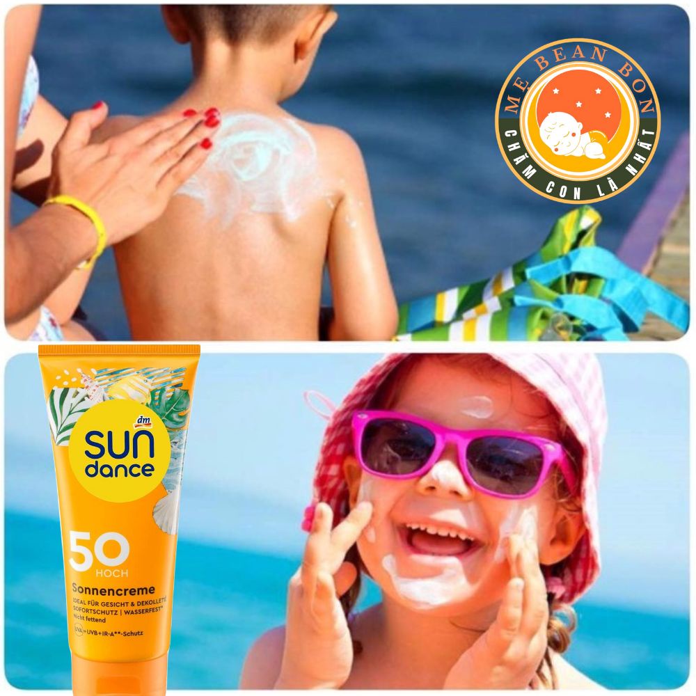 Kem Chống Nắng trẻ em sunDance Kids Của Đức Cho Bé từ sơ sinh trở lên có làn da nhạy cảm 50+ Tuýp 100ml