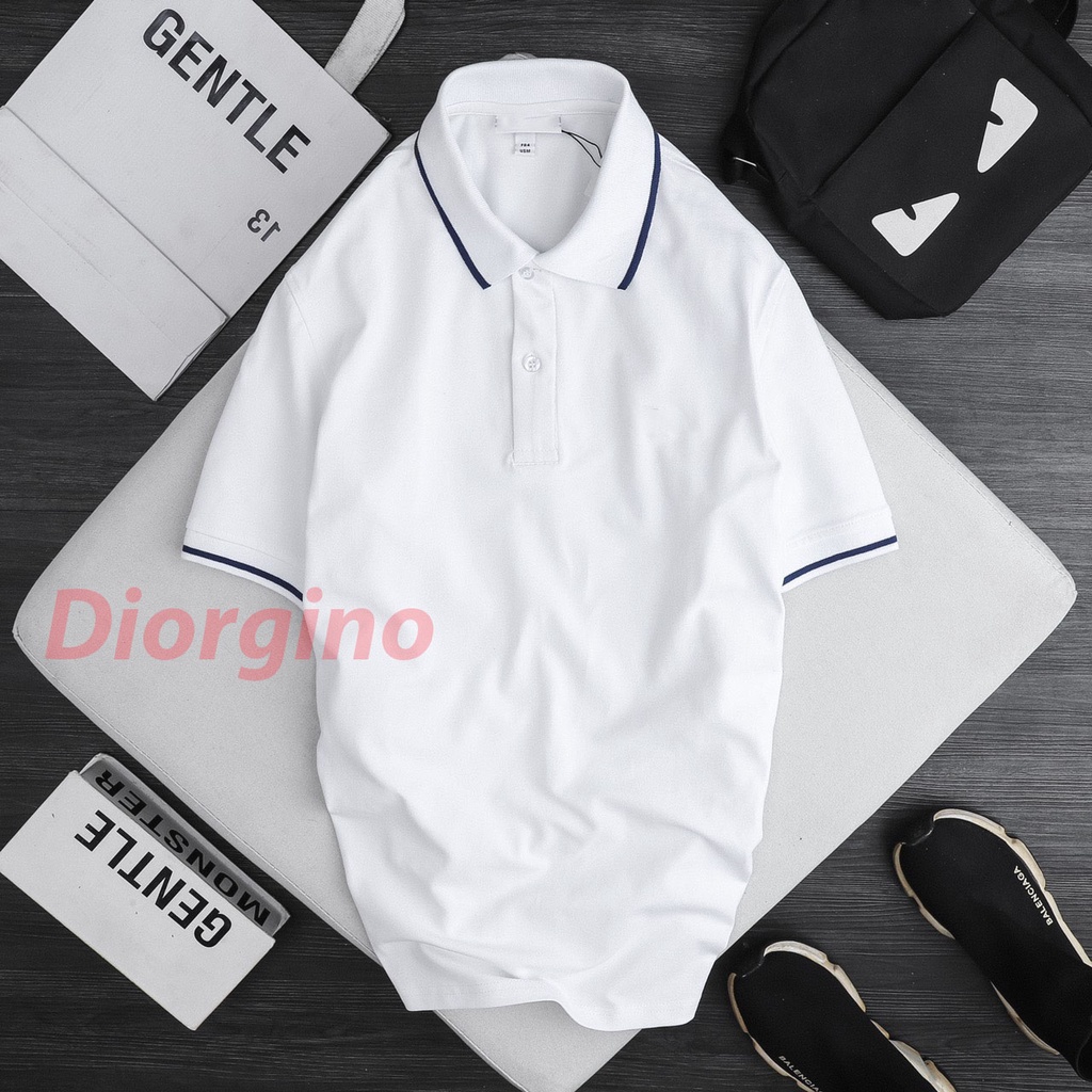 Áo Thun nam POLO phối viền vải Thun Lạnh chất 100% cotton 4 chiều cao cấp sang trọng lịch lãm