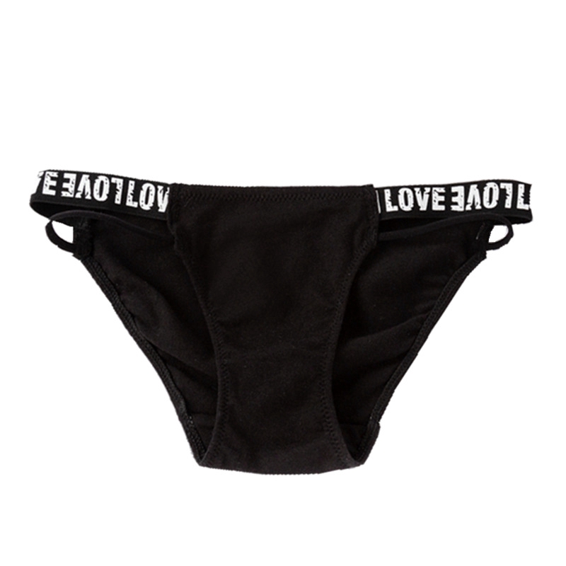Fashion Women Letter Print  Briefs Low Waist Sexy Daily Underpants