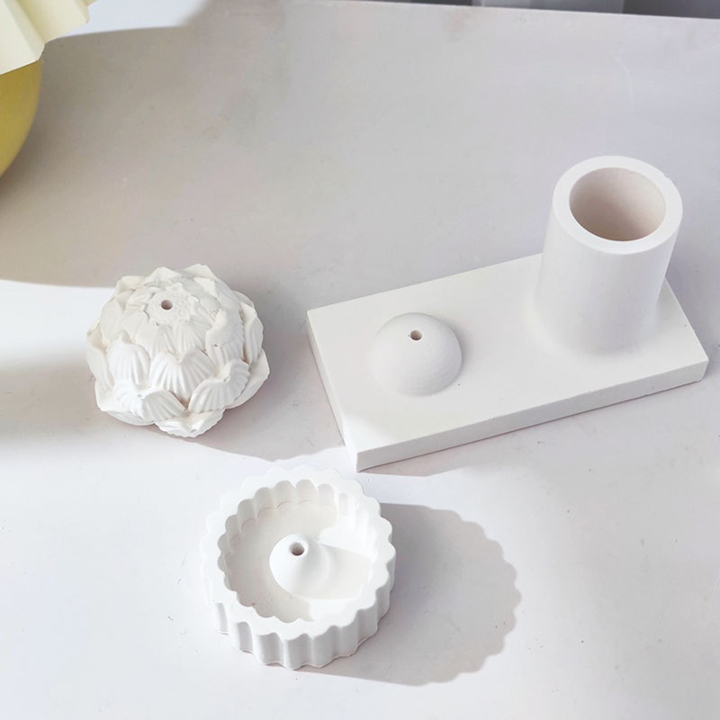 Khuôn Silicon Làm Đế Nến Hình Hoa Sen Độc Đáo Cr