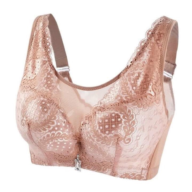 Áo ngực ren bản to không gọng đệm mỏng ôm gọn ngực, chống xệ, chống lằn mỡ X025