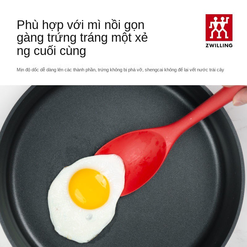 Zwilling Đức Dao trộn silicone chịu nhiệt độ cao Dụng cụ nấu ăn spatula kết hợp thìa đối tác chống dính