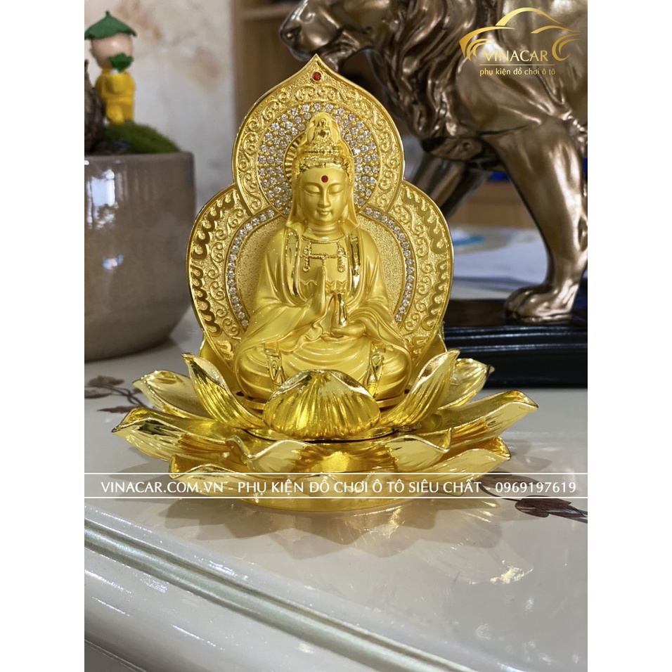 Tượng mẹ hiền quan thế âm ngự liên hoa, quan âm bồ tát, phật bà quan âm