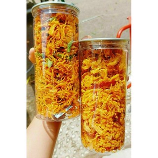Khô gà bơ tỏi xé cay Bếp Vặt 300-1000gr, đồ ăn vặt Sài Thành 5.0