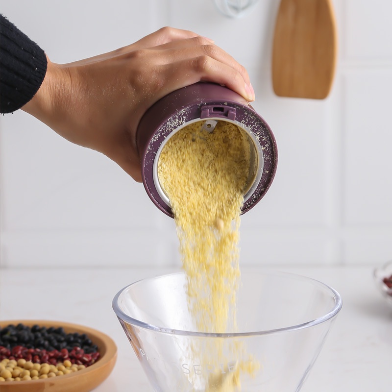 Máy Xay Hạt Khô Bột Ngũ Cốc, Cafe, Thảo Dược, Các Loại Hạt Cực Nhanh Chỉ Từ 6 Đến 18 Giây