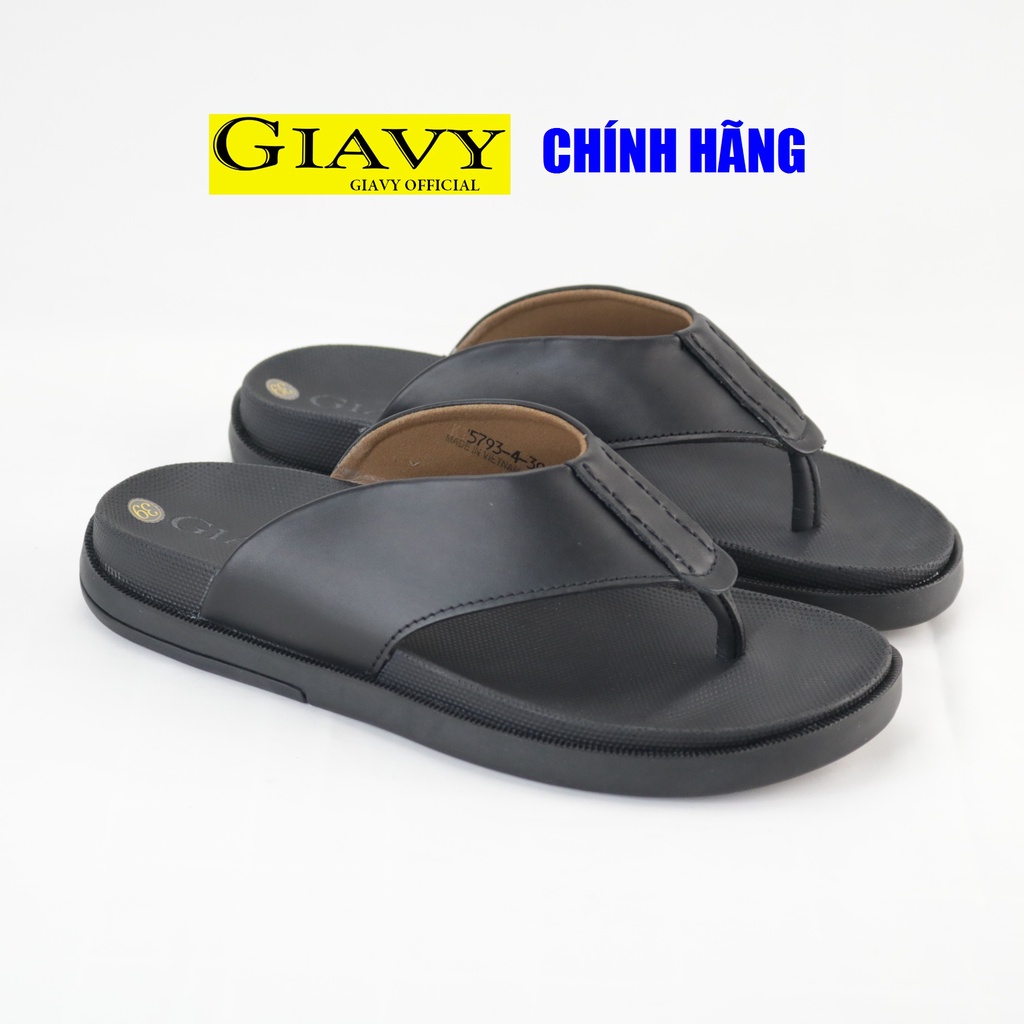 Dép da nam Giavy cao 3 phân U5793.4
