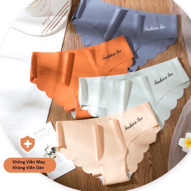  Quần Lót Nữ Đúc Su Viền Sóng Mẫu Mới -1028