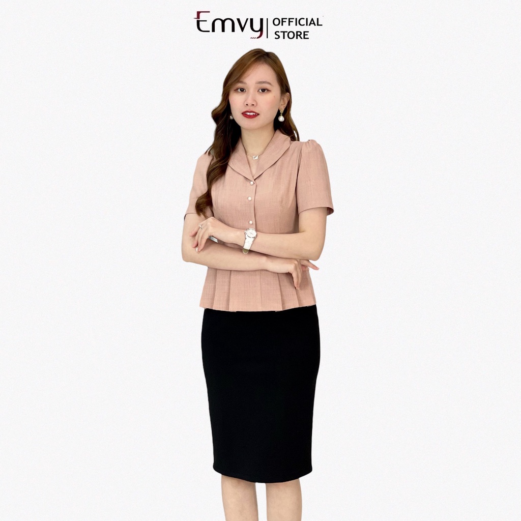 Bộ vest nữ  công sở liền thân, chất Xước Hàn cực sang trọng. EMVY B42 | BigBuy360 - bigbuy360.vn