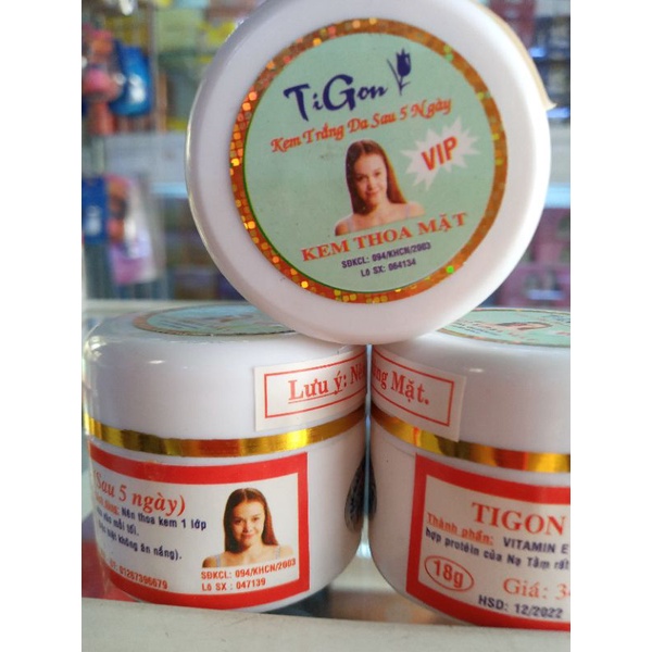 Kem Dưỡng Trắng Da Tigon 18g