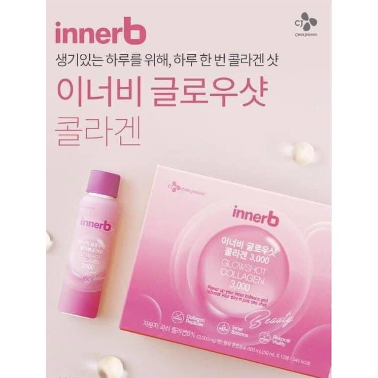 NƯỚC UỐNG COLLAGEN INNER B GLOWSHOT 12 CHAI