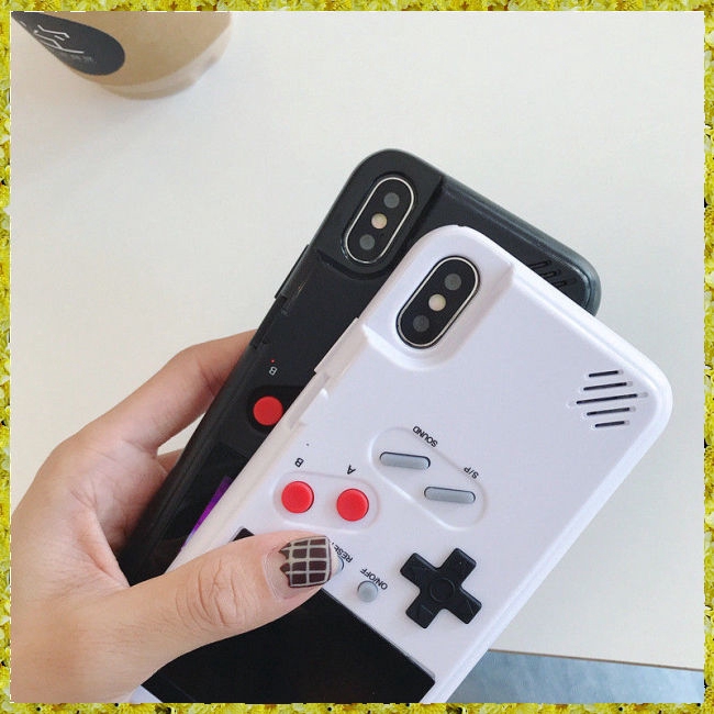 Ốp lưng điện thoại hình màn hình chơi game Tetris phong cách retro iPhone6/7/8,6/7/8 Plus,X/Xs,XR,X Max