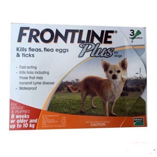 Thuốc trị ve rận dạng nhỏ gáy Frontline Plus cho chó dưới 10kg ( 1 ống )