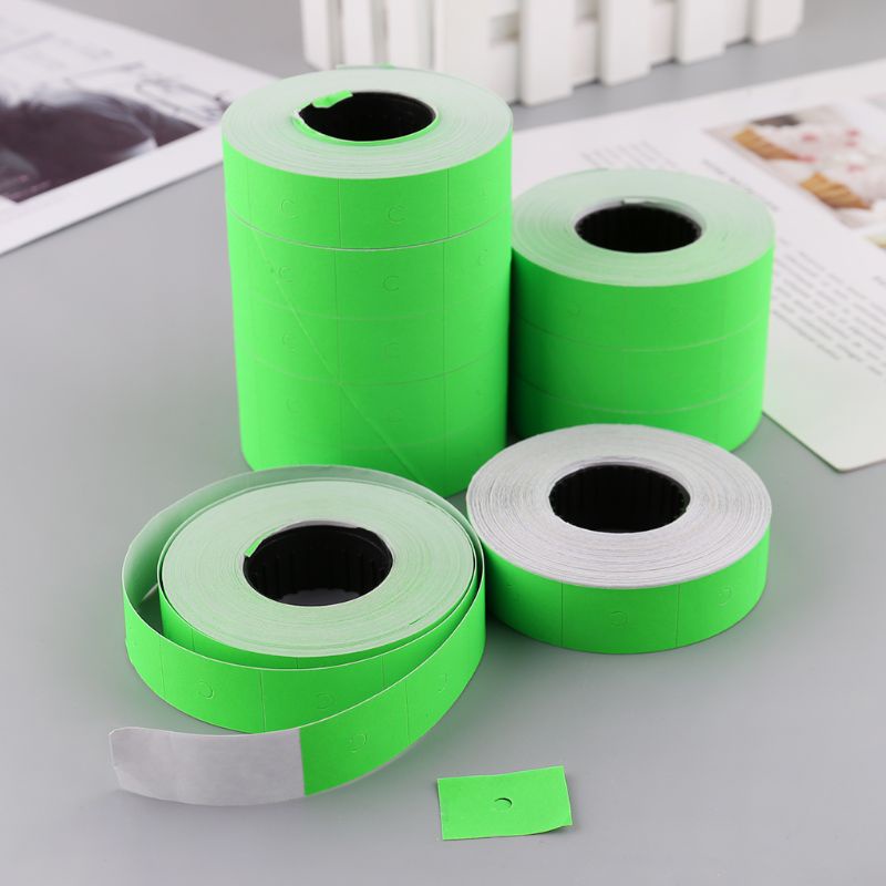 Bộ 10 Cuộn 5000 Miếng Dán Đánh Dấu Hai Hàng Nhiều Màu Sắc