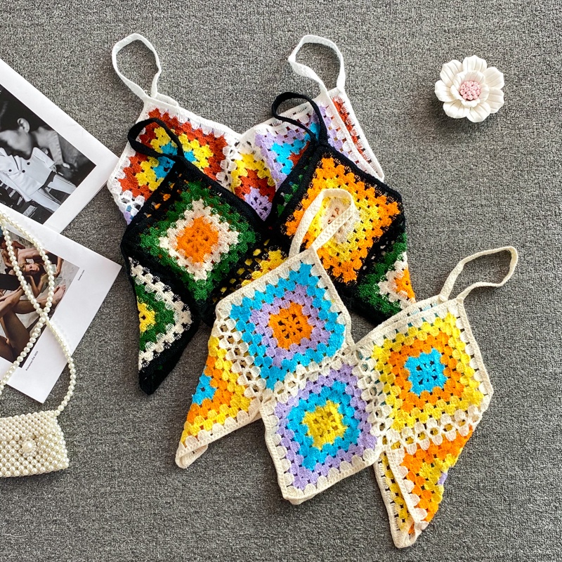 Áo Hai Dây In Họa Tiết Phong Cách Bohemian Cổ Điển Thời Trang Du Lịch Cho Nữ