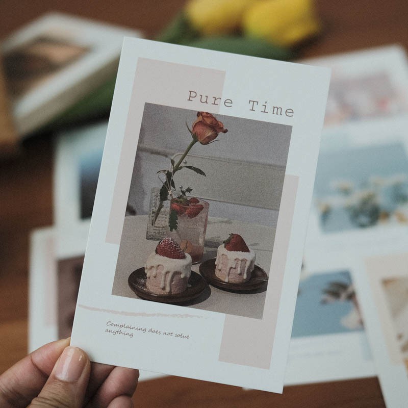 Set postcard phong cách nghệ thuật trang trí bàn học, decor phòng ngủ