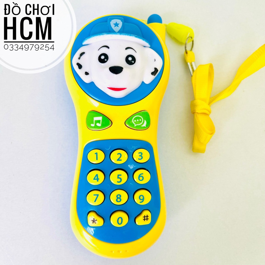 [MỚI] Đồ chơi trẻ em điện thoại hình chó cứu hộ Paw Pantrol phát âm thanh vui nhộn dành cho bé thhích khám phá 6693B