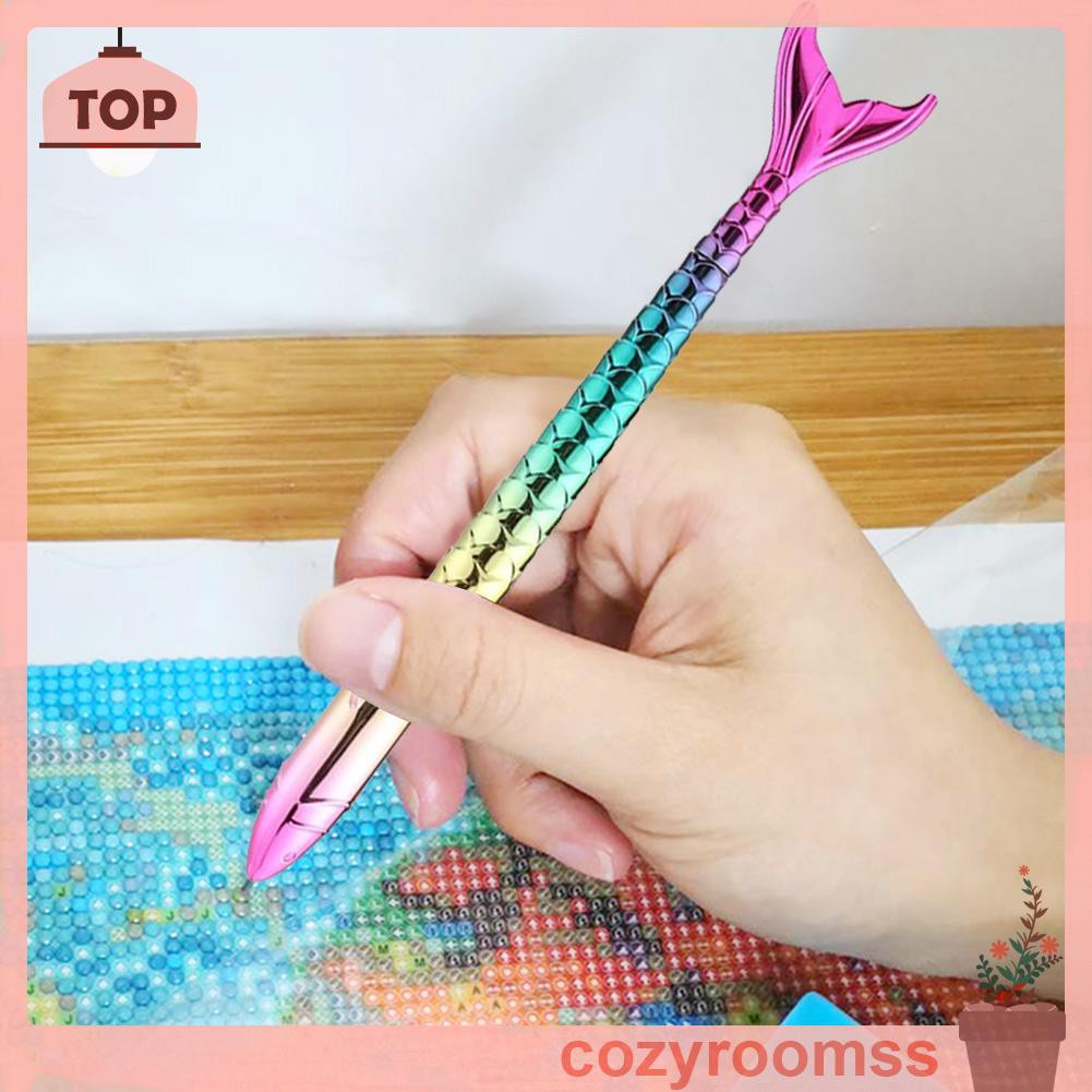 Bút làm tranh đính đá 5D thiết kế hình đuôi cá độc đáo DIY