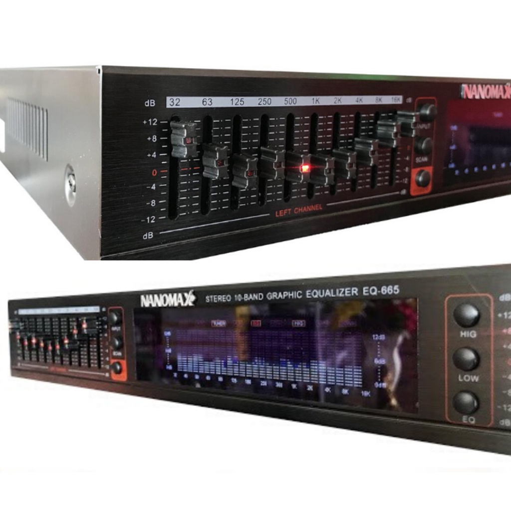 Lọc xì NANOMAX EQ665 chính hãng - xử lý âm thanh - lọc nhạc