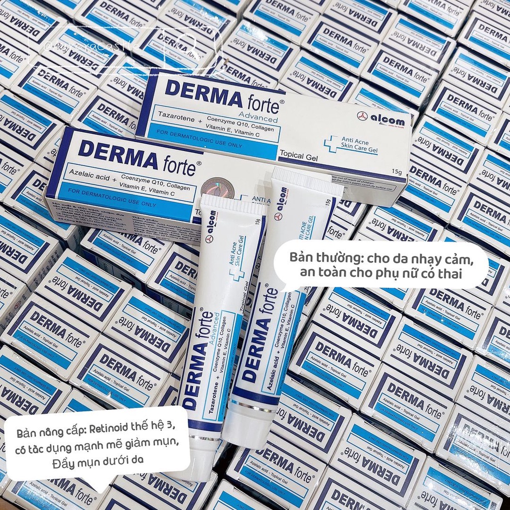 gel giảm mụn mờ thâm Derma Forte