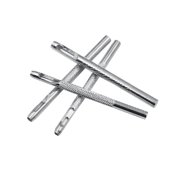 SET 4 CÂY. ĐỤC LỖ RỖNG TRÊN DA, SIMILI. CÁC SIZE 2.5mm, 3mm, 3.5mm, 4mm. TH941