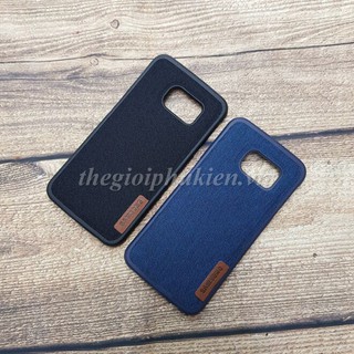 Ốp lưng silicon vải Jean Samsung S6 Edge Plus, Samsung S6 Edge