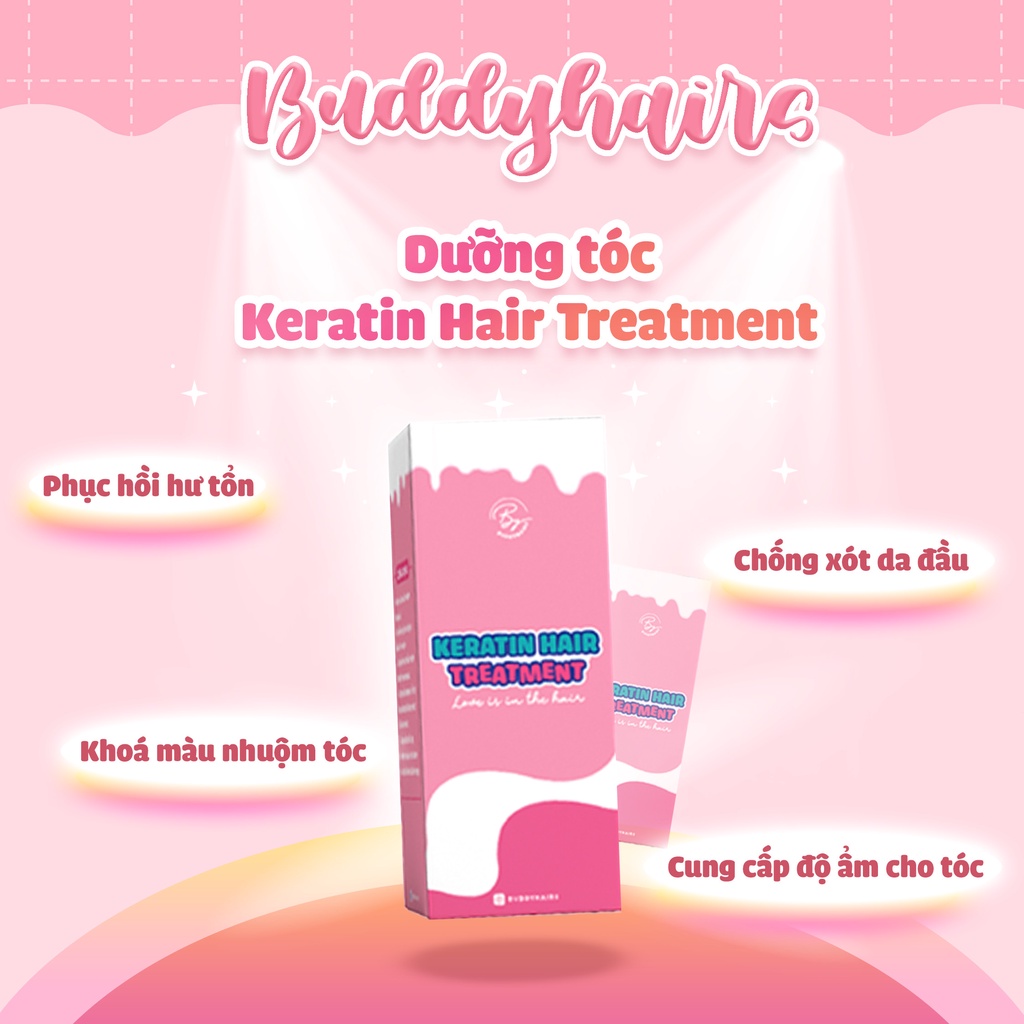 Dưỡng tóc Keratin Hair Treatment - Bền màu nhuộm, Không lo hư tổn của Buddyhairs,Buddy.hairs,Buddyhair