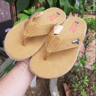 Dép Tông xỏ ngón Nam Vàng Bò da thật TF 995