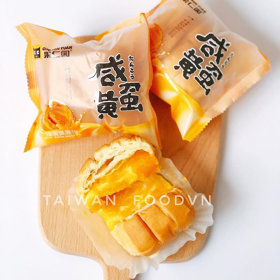 (Date: 06 tháng) [ BÁNH MỀM, NGON TUYỆT VỜI ] 01 cái x 55gr Bánh Mì nhân lòng đỏ trứng muối Đài Loan.